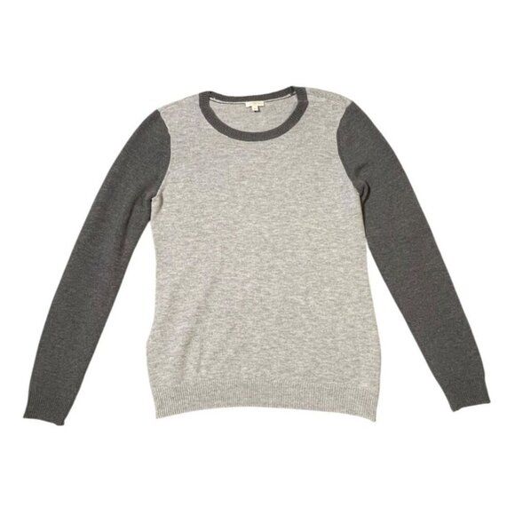 Talbots Wool Blend Crewneck Sweater With Contrasting Sleeves SIZE-SMALL - Picture 1 of 8